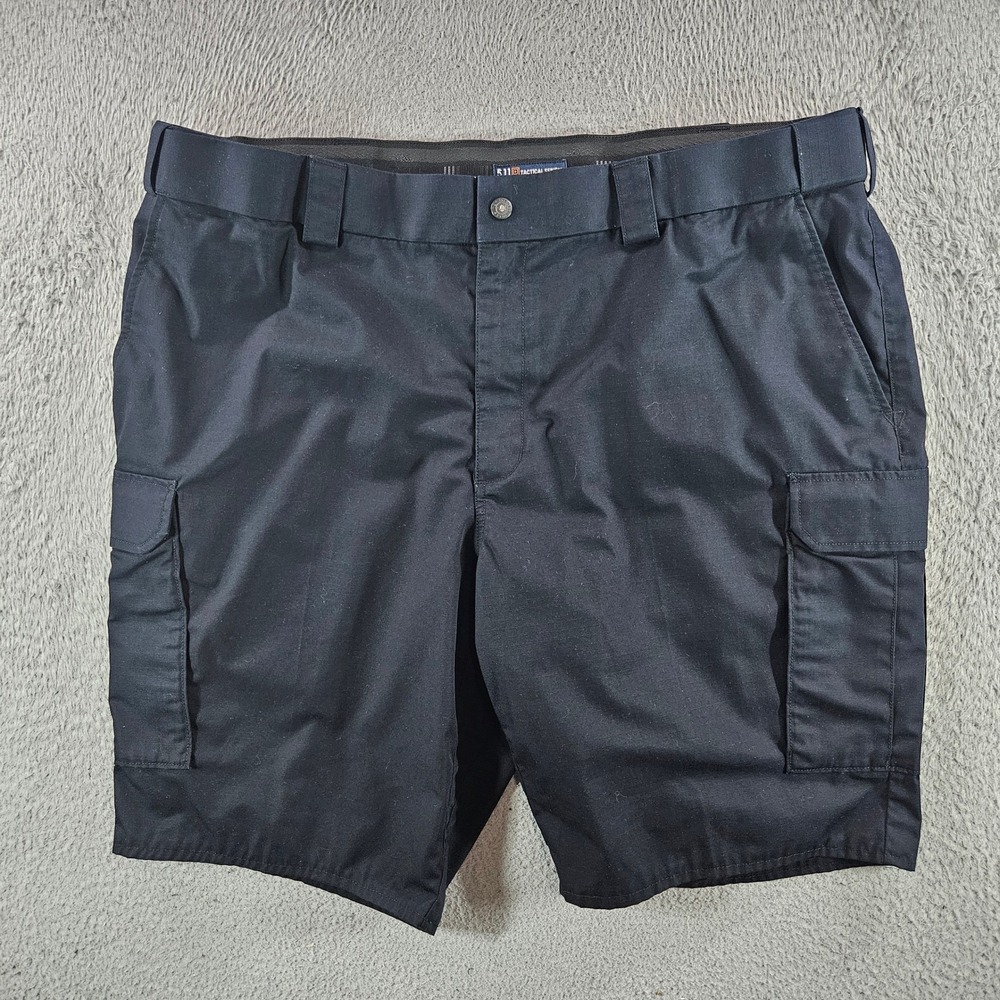 5.11 Tactical Series Mens Black Ripstop Cargo Shorts Size 46